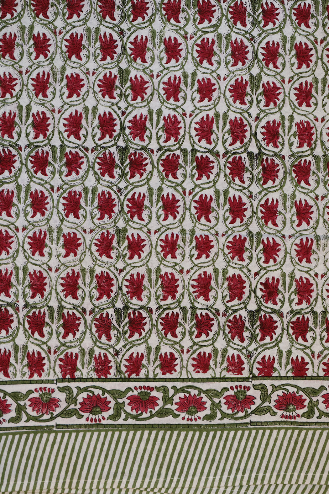 Block print tablecloth 150*220 cm cotton