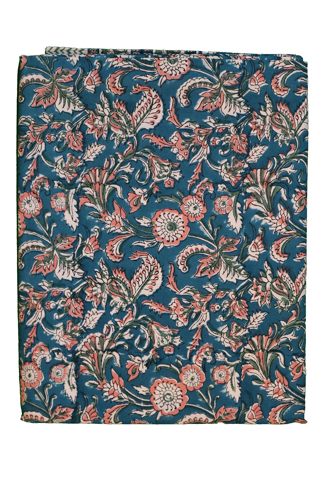 Tischdecke mit Blockdruck, 150 x 220 cm, Baumwolle