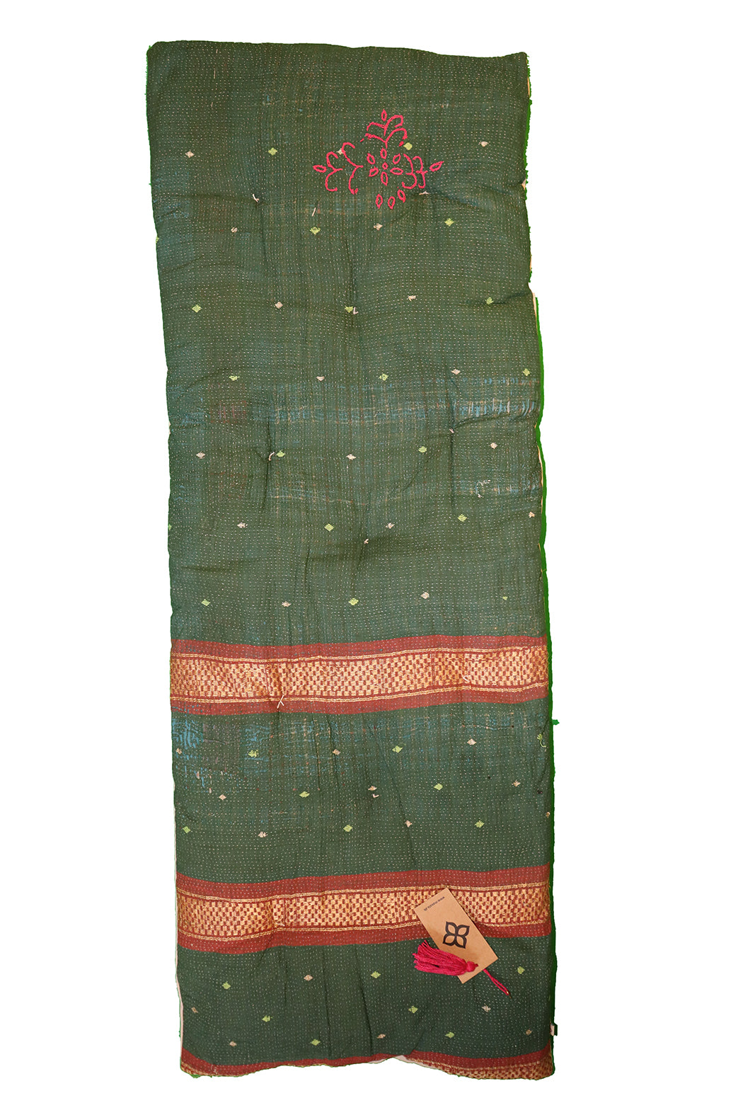 Kantha vintage bænkhynde 45*120 cm bomuld