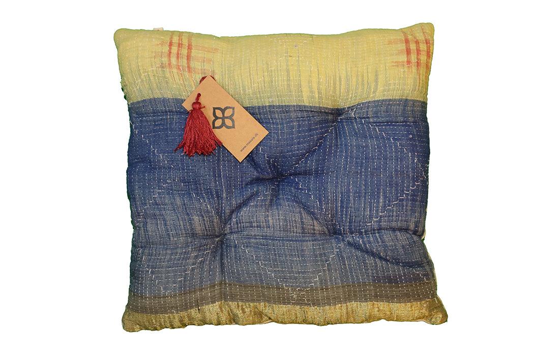 Kantha vintage hynde 40*40 cm bomuld