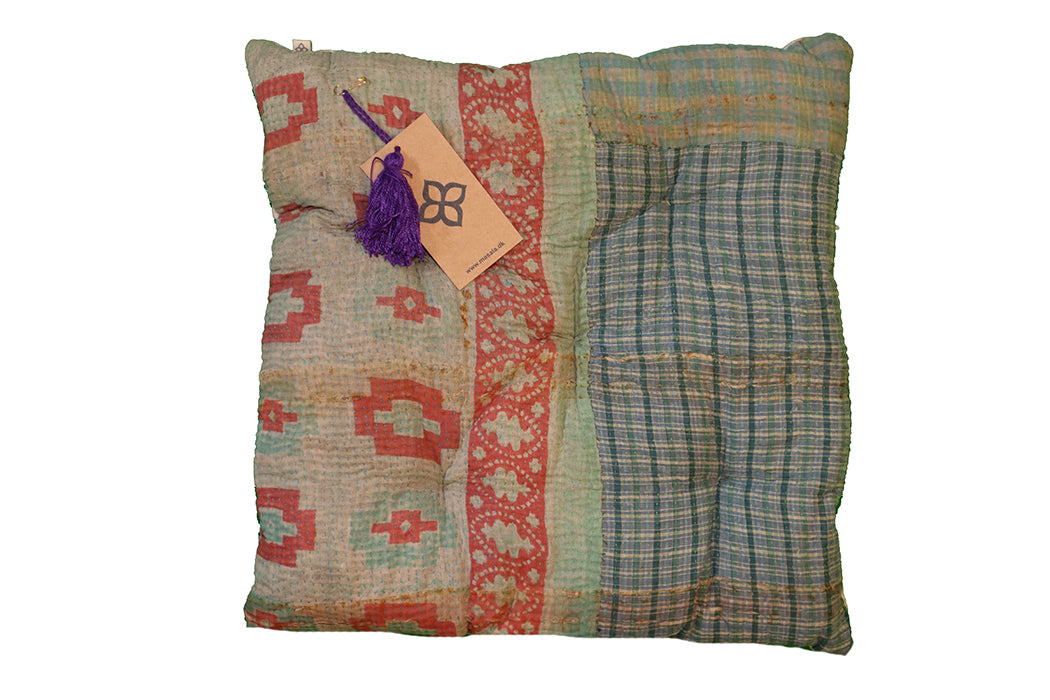 Kantha Vintage Kissen 40*40 cm Baumwolle