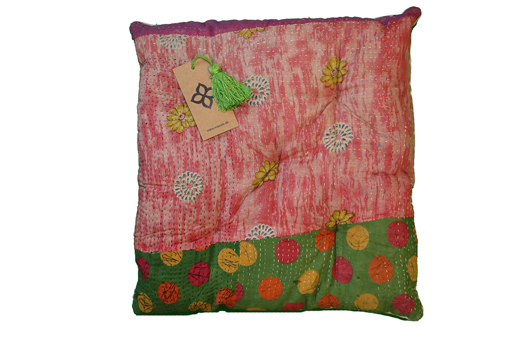Kantha vintage chair pad 40*40 cm cotton