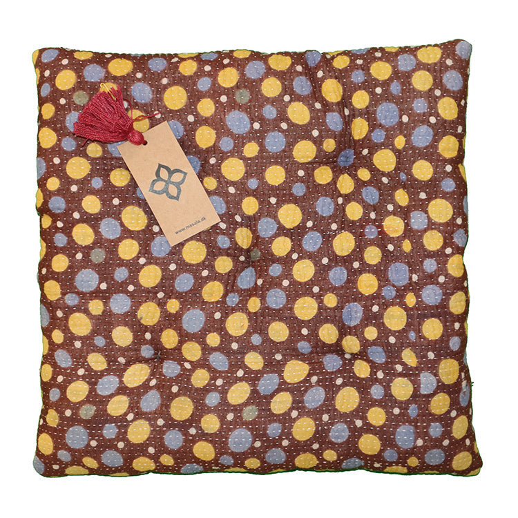 Kantha vintage hynde 40*40 cm bomuld