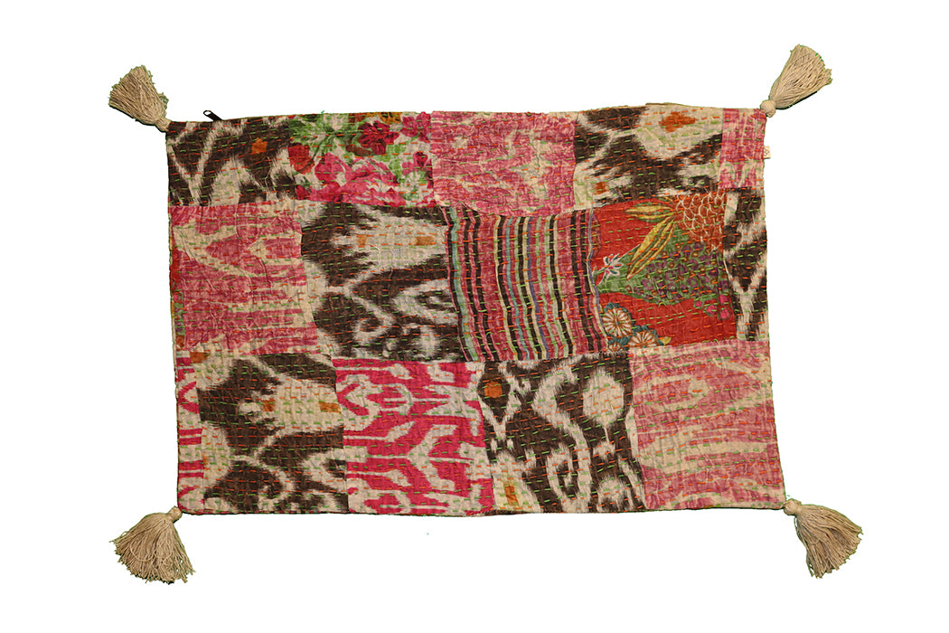 Kantha Stonewash-Kissen 40*60 cm, Baumwolle