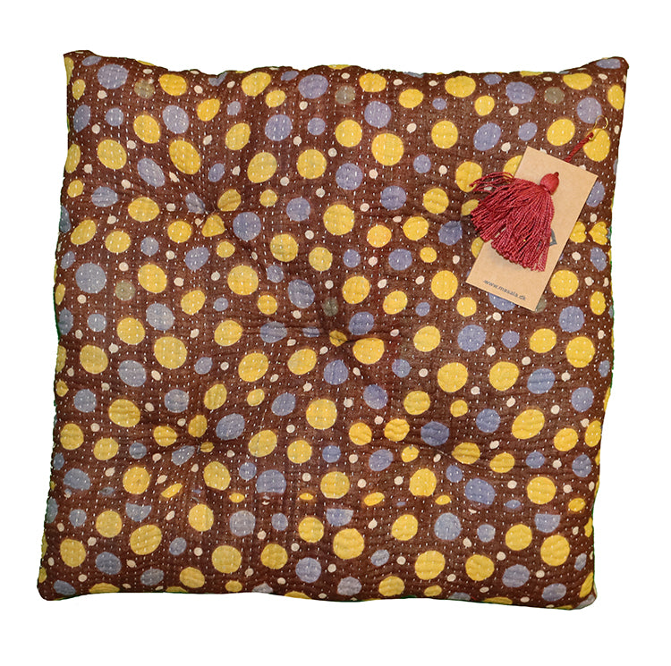 Kantha vintage hynde 40*40 cm bomuld