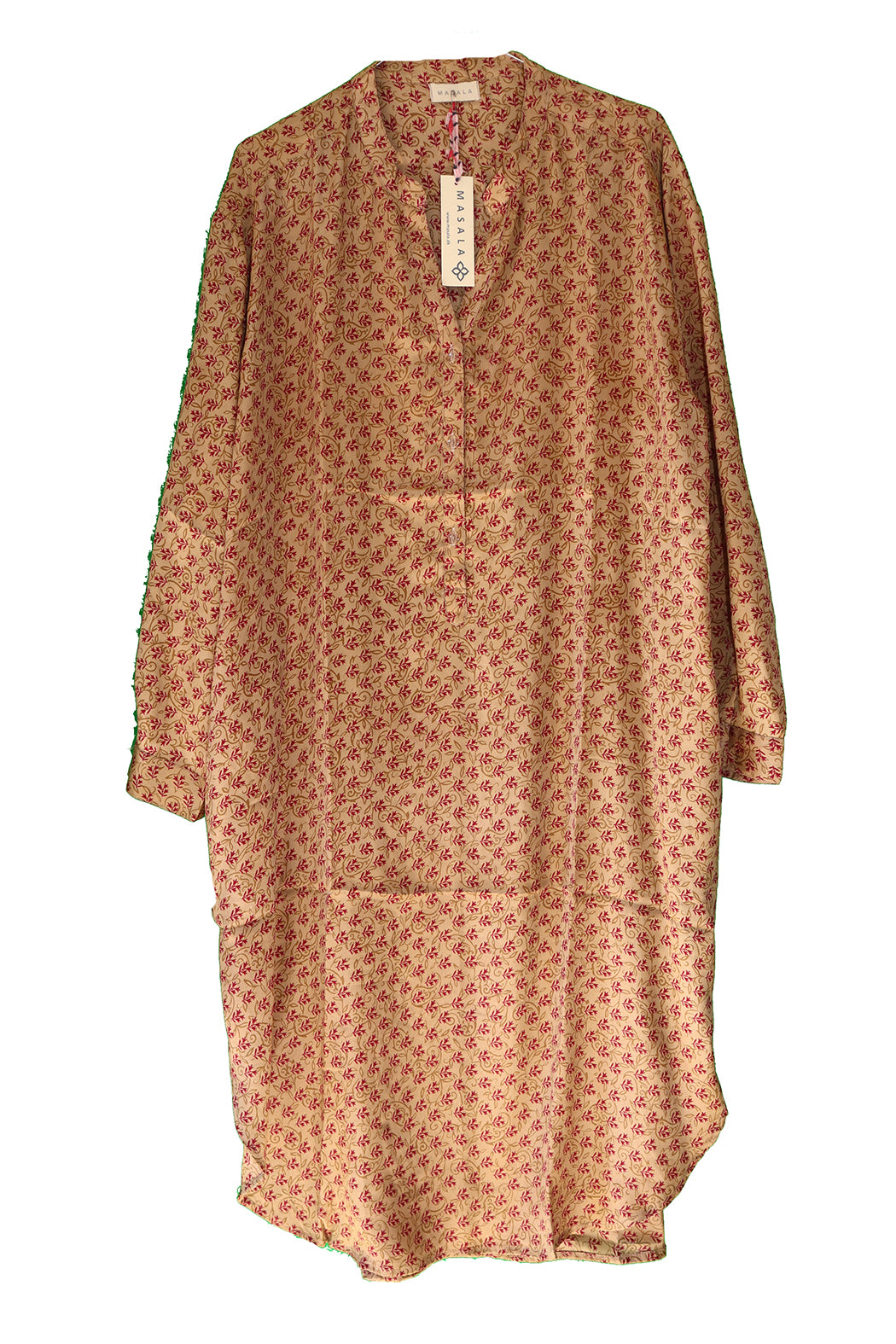 Bondi silkeskjorte - Recycled Vintage Sari | MASALA
