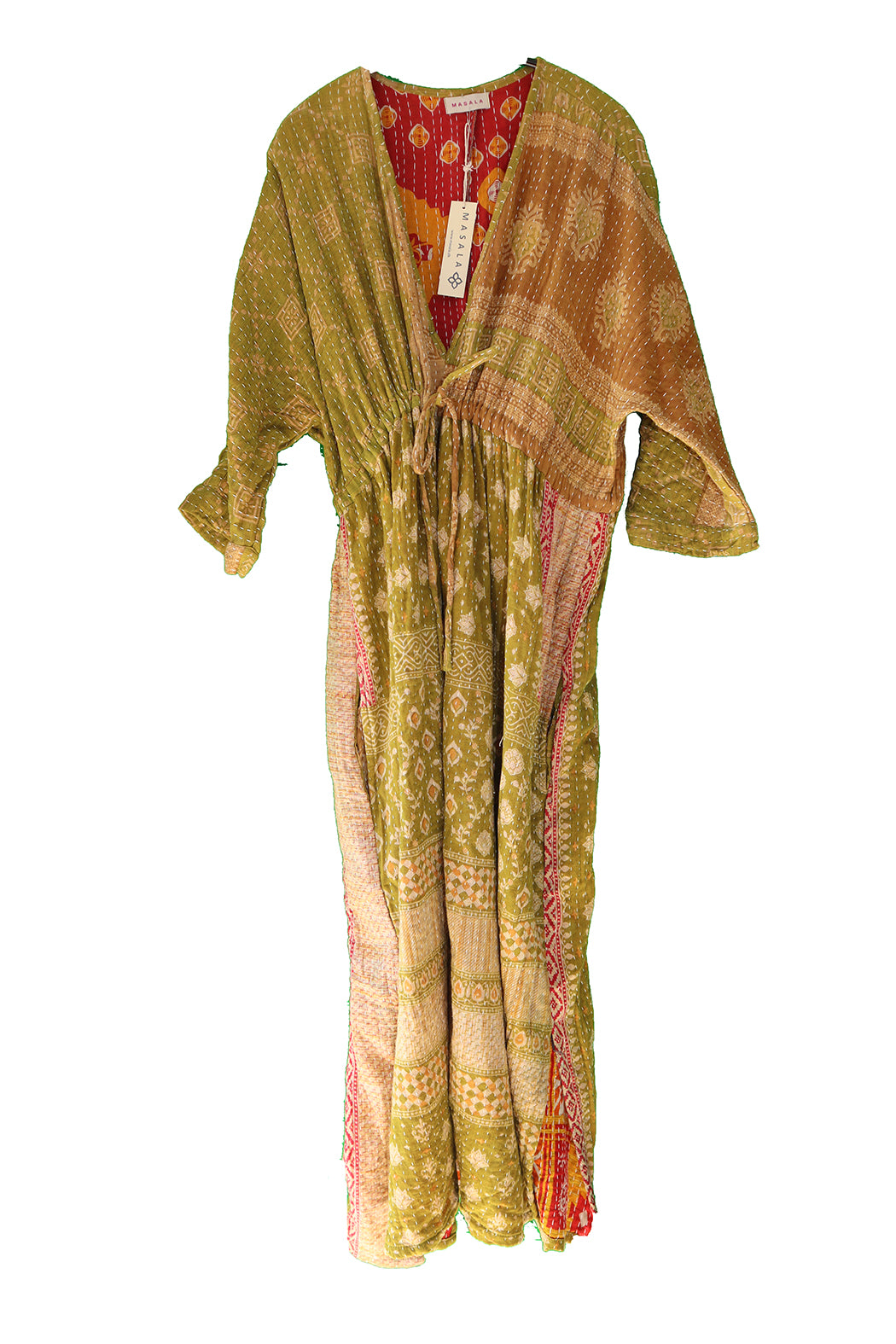 Ulrika Kantha langes Baumwollkleid, Einheitsgröße