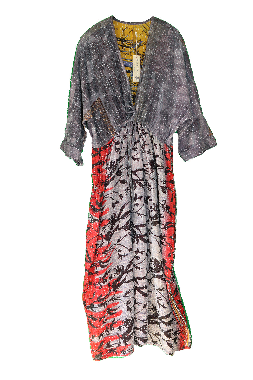Ulrika Kantha langes Baumwollkleid, Einheitsgröße