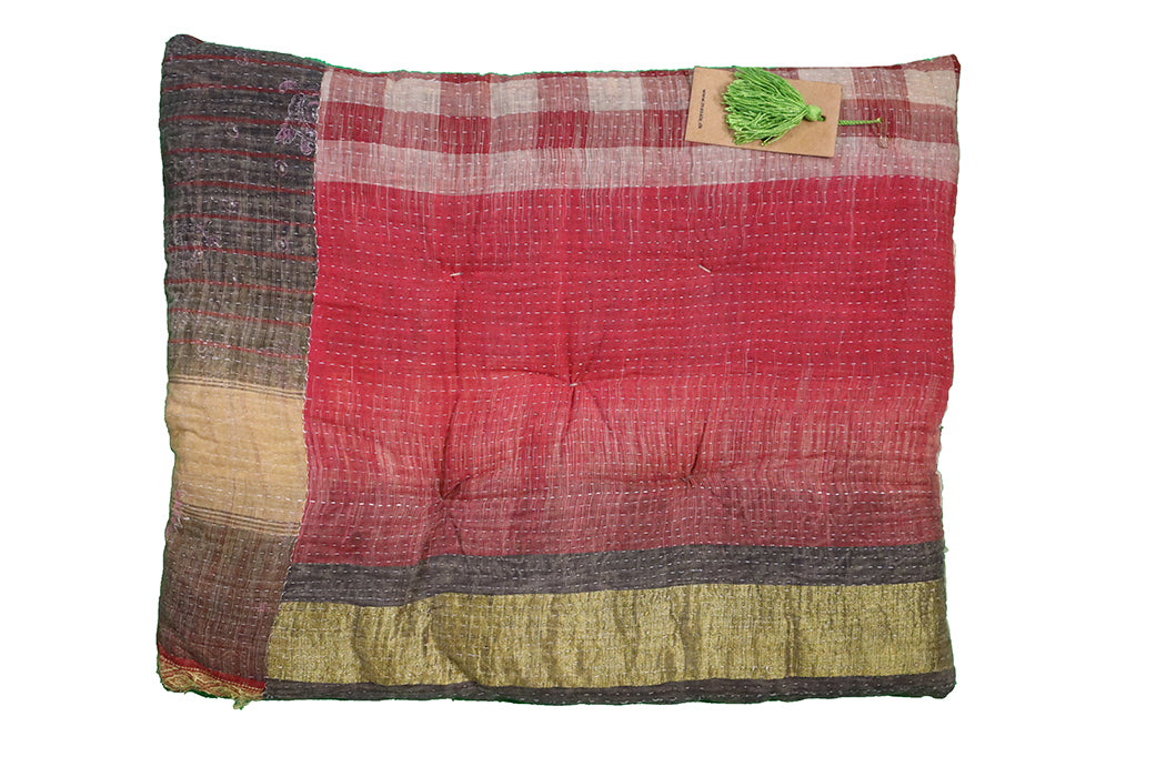 Kantha vintage hynde – Recycled Bomuld | 45x55 cm | MASALA
