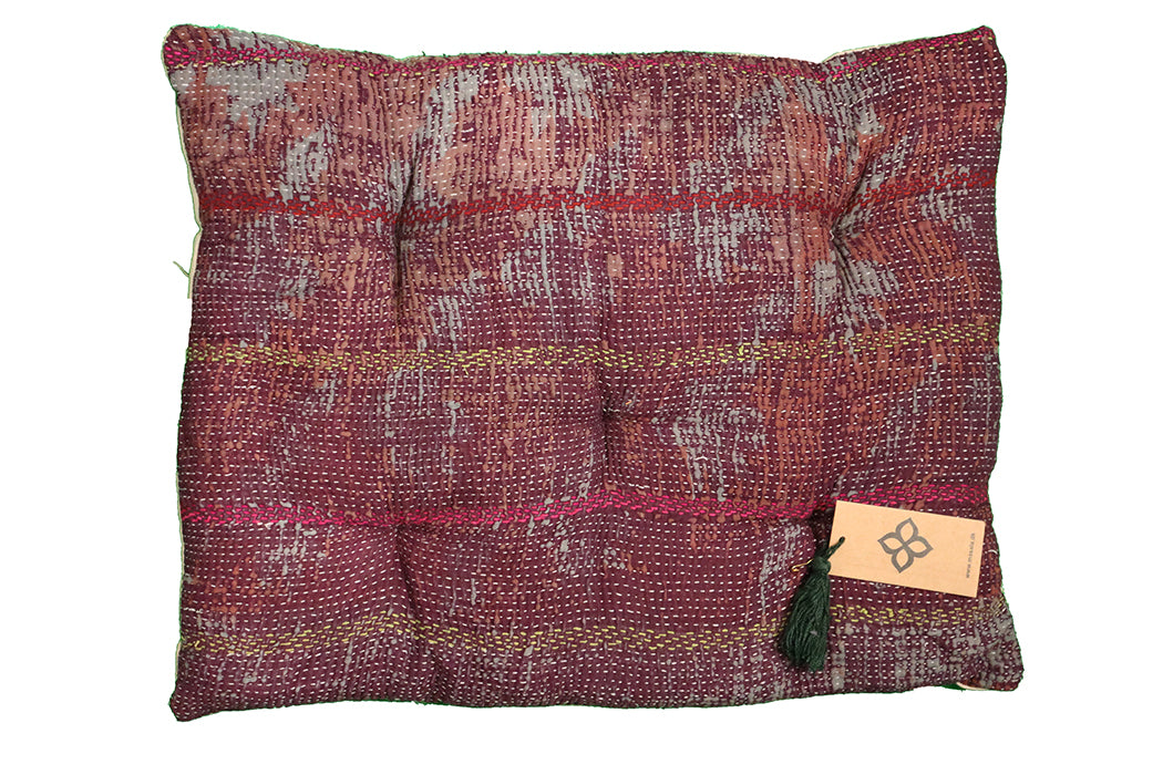 Kantha vintage hynde – Recycled Bomuld | 45x55 cm | MASALA
