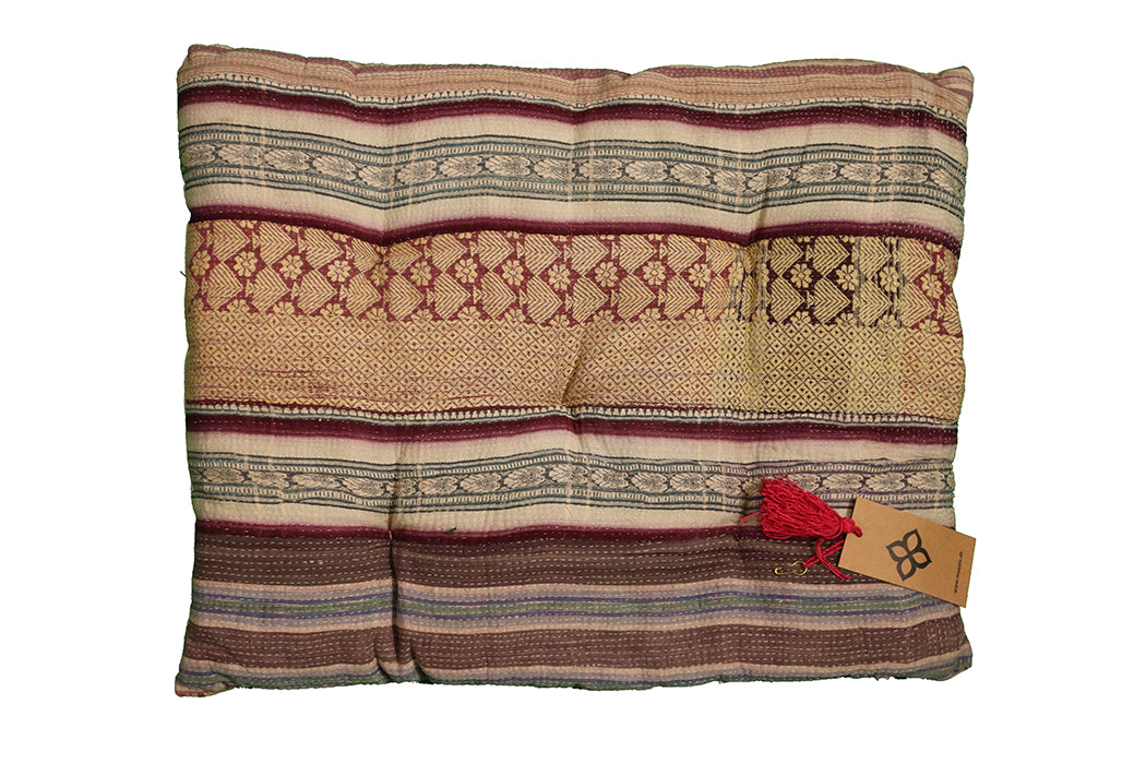 Kantha vintage hynde – Recycled Bomuld | 45x55 cm | MASALA