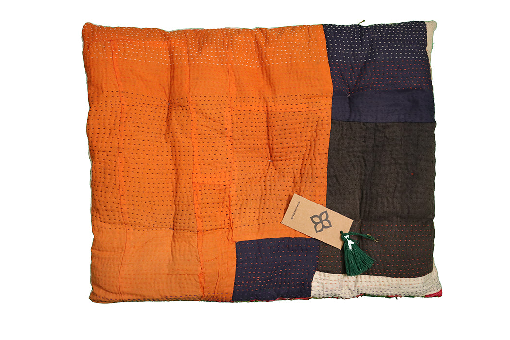 Kantha vintage hynde – Recycled Bomuld | 45x55 cm | MASALA