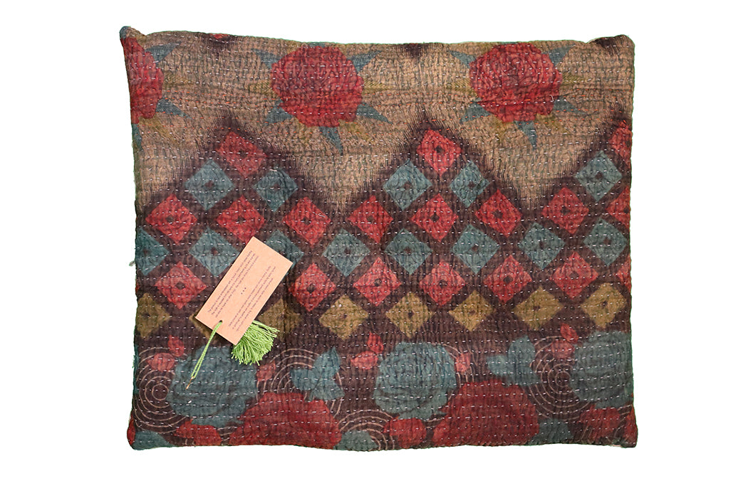 Kantha vintage hynde – Recycled Bomuld | 45x55 cm | MASALA