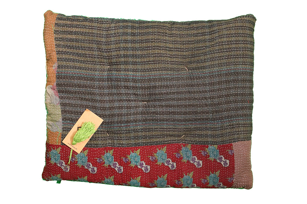 Kantha vintage hynde – Recycled Bomuld | 45x55 cm | MASALA