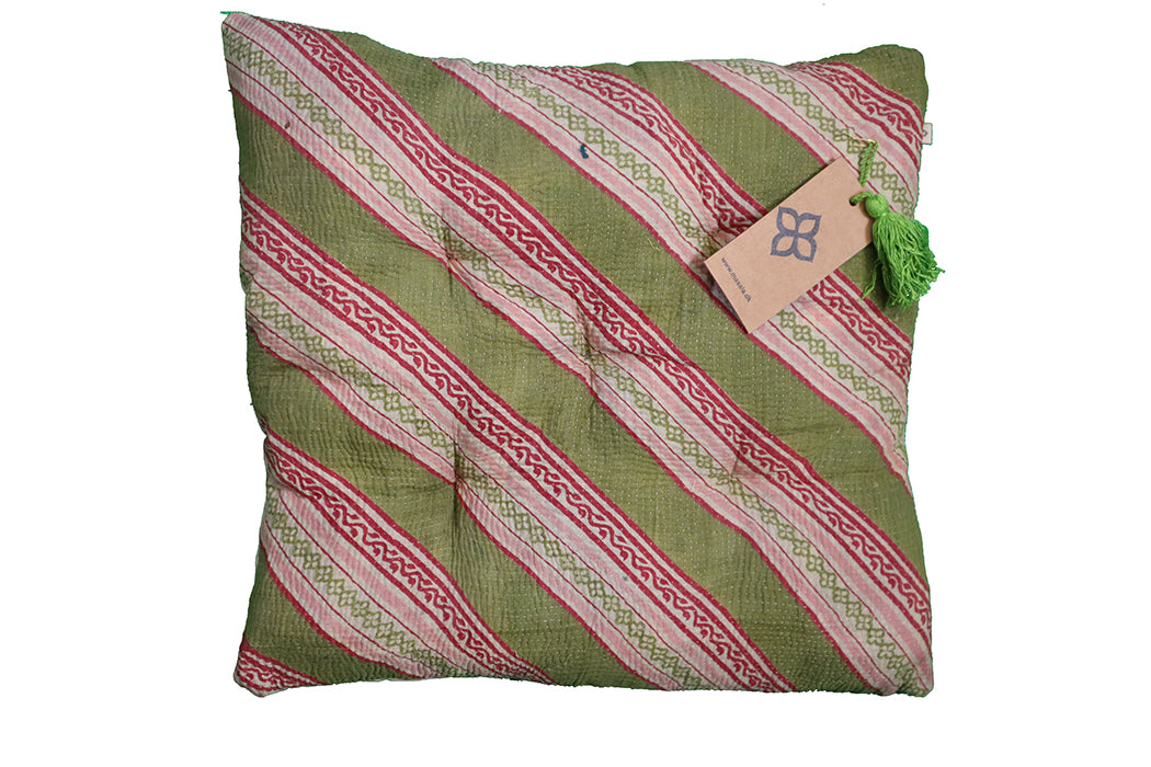 Kantha Vintage Kissen 40*40 cm Baumwolle