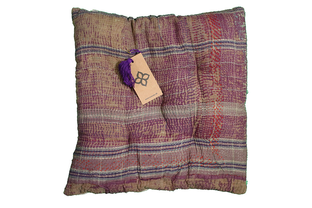 Kantha vintage hynde – Recycled Bomuld | 40x40 cm | MASALA