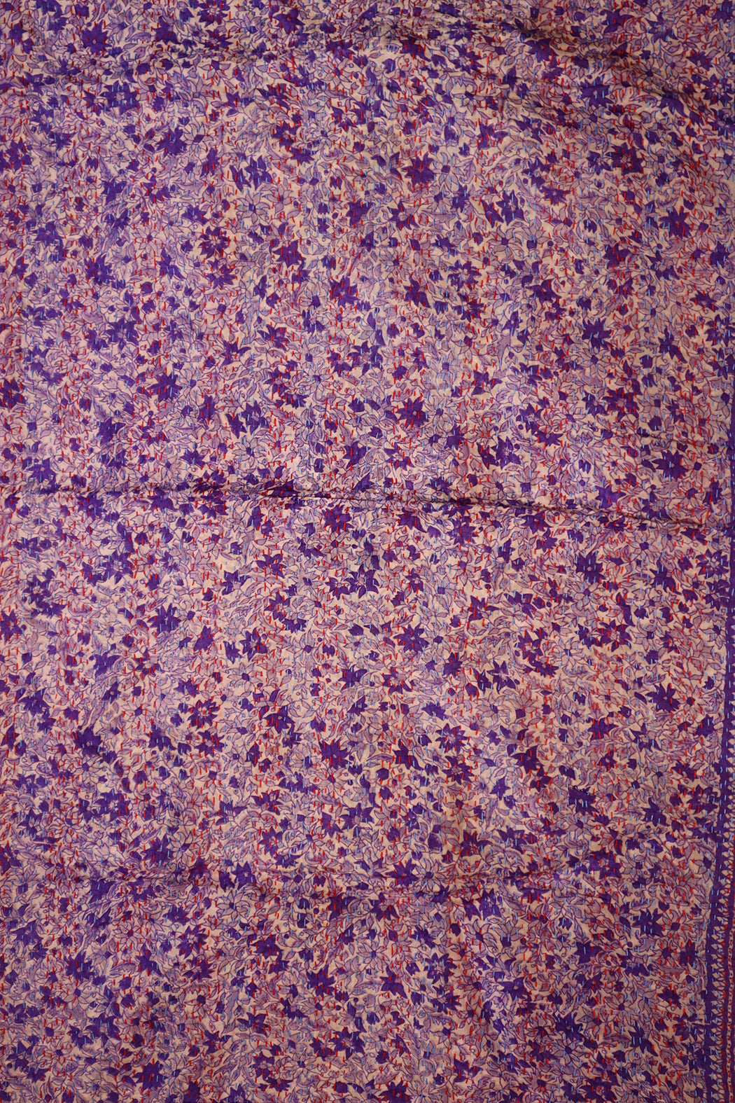 Kantha silketørklæde – Recycled Vintage Sari | 40x190 cm | MASALA
