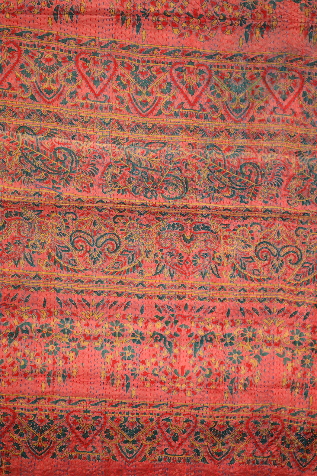 Sari kantha silk scarf 40*190 cm