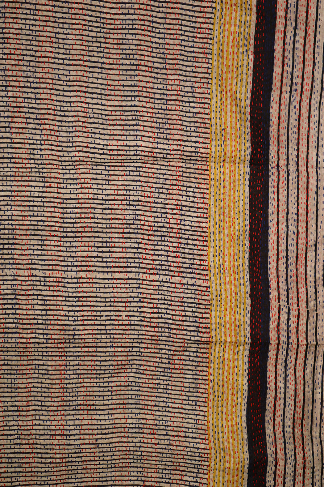 Sari kantha silk scarf 40*190 cm