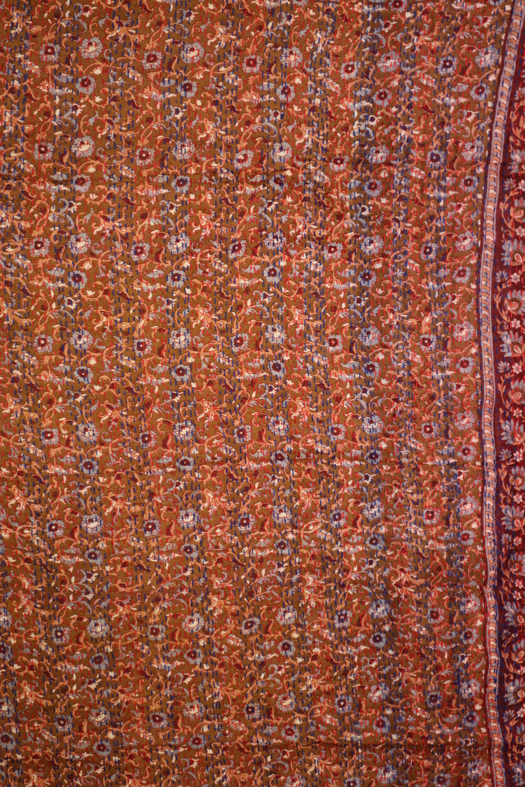 Sari kantha silk scarf 40*190 cm
