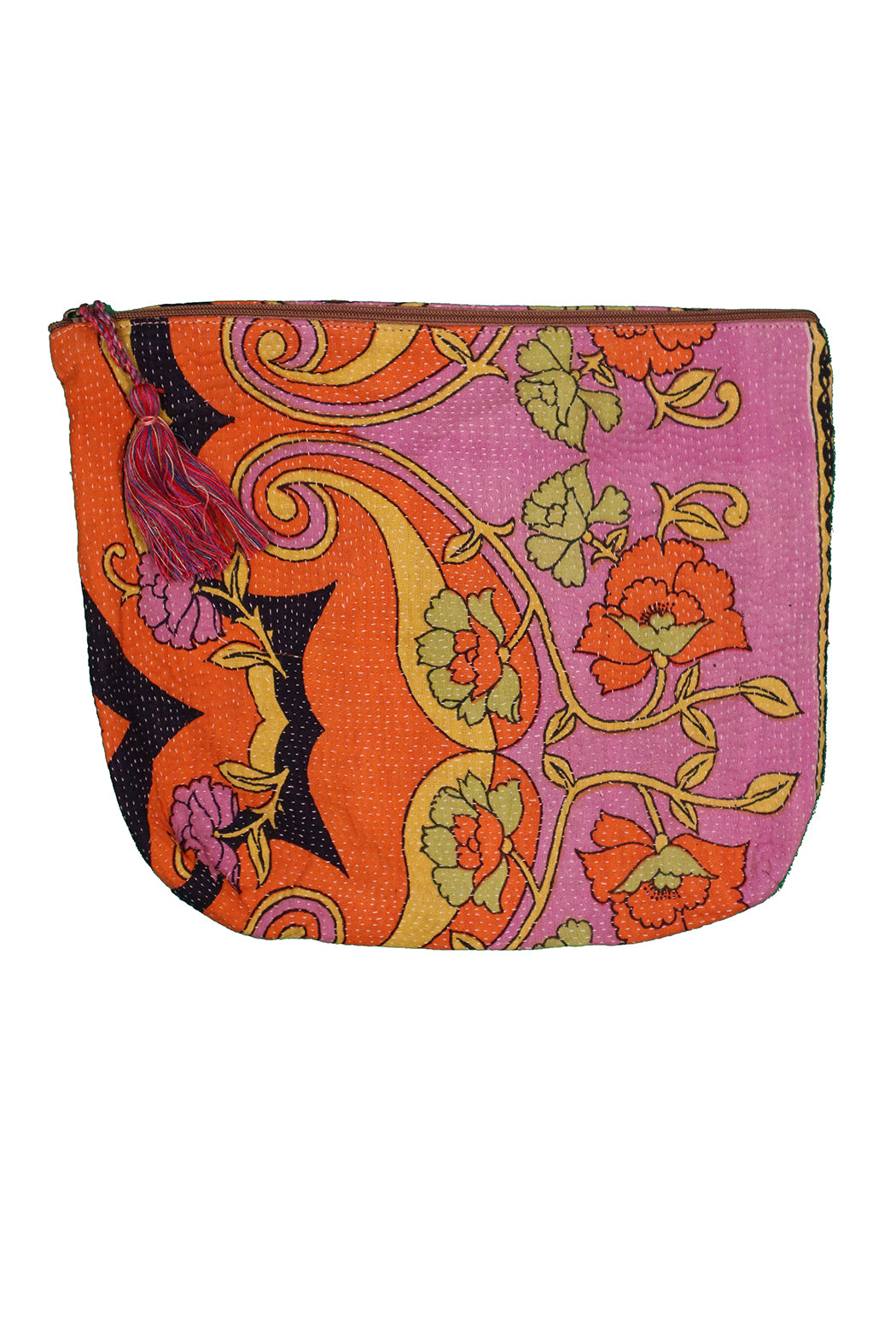 Kantha Sari Pung – Recycled Vintage sari | 24x28 cm | MASALA