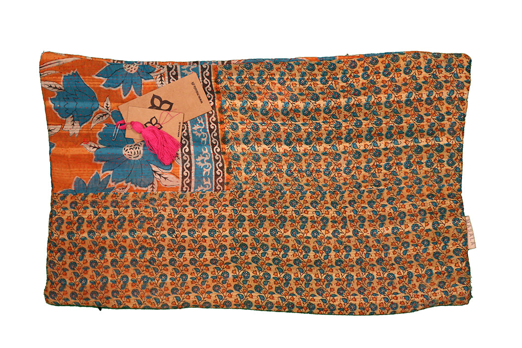 Sari Kantha Pude – Unik Vintage 30x50 cm | MASALA