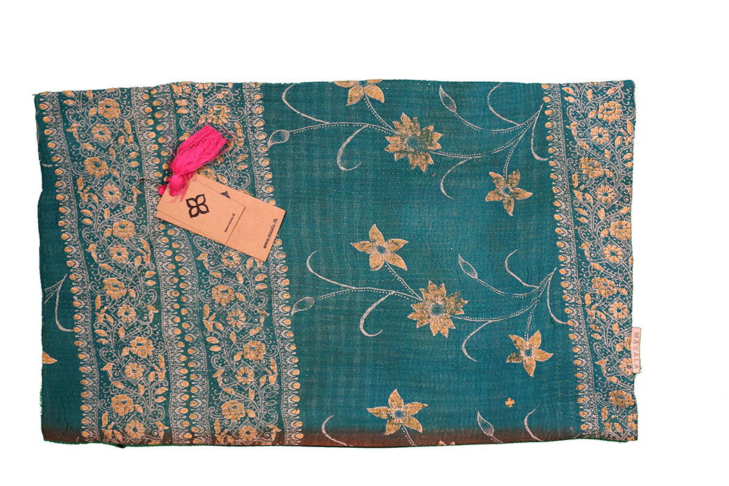 Sari Kantha Pude – Unik Vintage 30x50 cm | MASALA