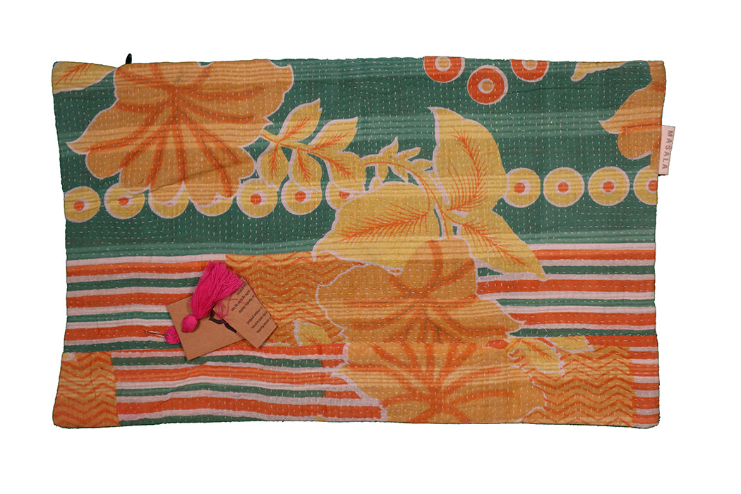 Sari Kantha Pude – Unik Vintage 30x50 cm | MASALA