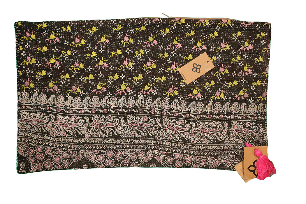 Sari Kantha Pude – Unik Vintage 30x50 cm | MASALA