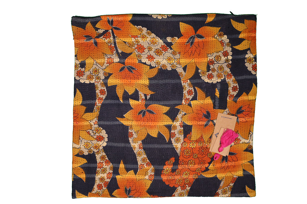 Sari Kantha Pude – Unik Vintage 45x45 cm | MASALA