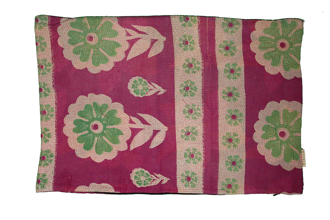 Sari Kantha Pude – Unik Vintage 40x60 cm | MASALA