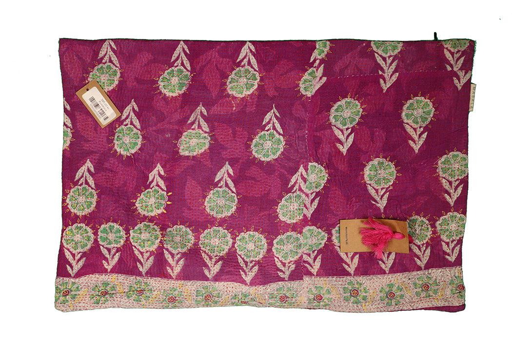 Sari Kantha Pude – Unik Vintage 40x60 cm | MASALA