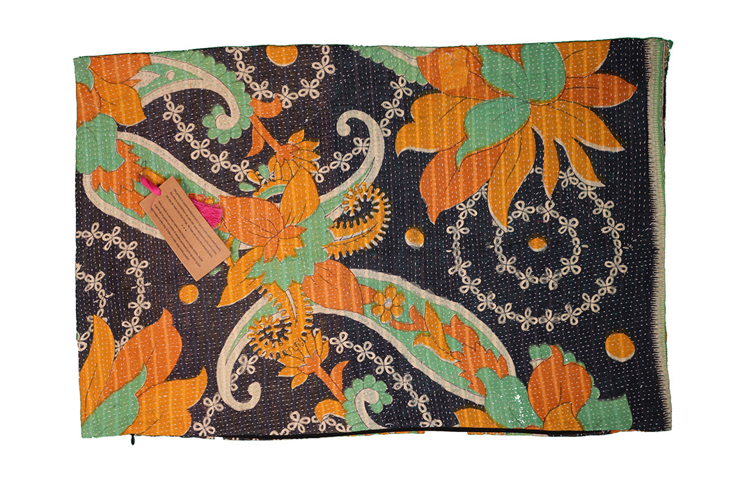 Sari Kantha Pude – Unik Vintage 40x60 cm | MASALA