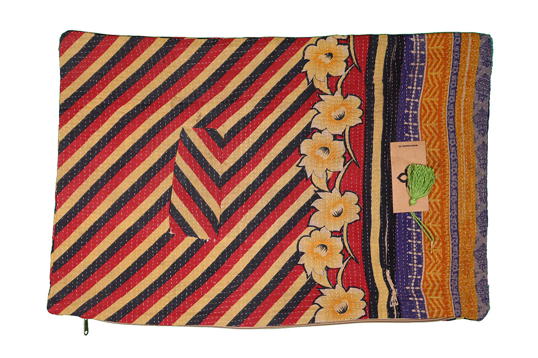 Sari Kantha Pude – Unik Vintage 40x60 cm | MASALA