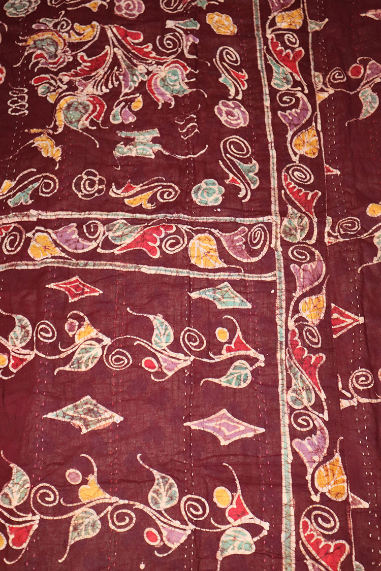 Vintage-Sari-Decke, Baumwolle, 140 x 200 cm