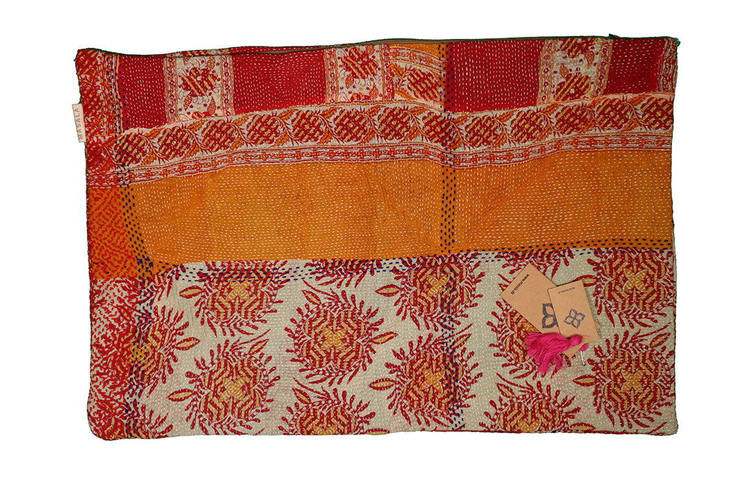 Sari Kantha Pude – Unik Vintage 40x60 cm | MASALA