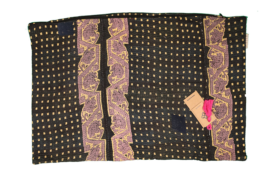 Sari Kantha Pude – Unik Vintage 40x60 cm | MASALA