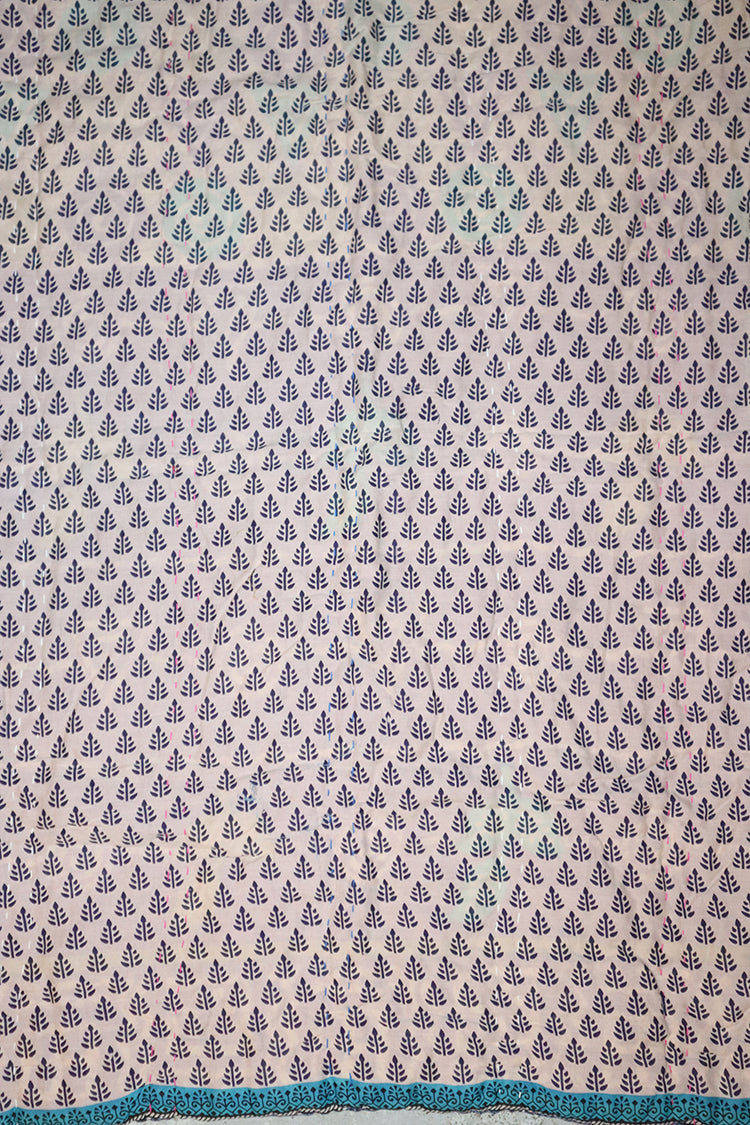 Vintage sari quilt , bomuld 70x100 cm