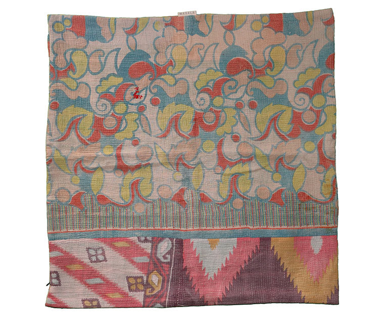 Sari vintage kantha pude 60*60 cm