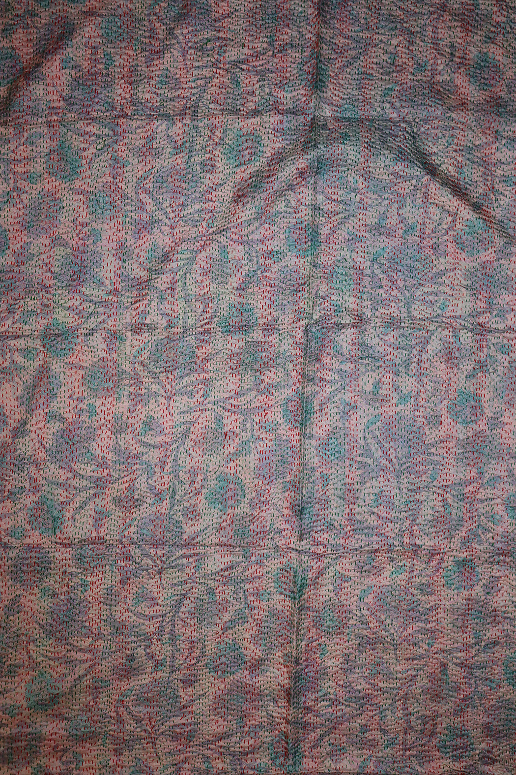 Sari kantha silk scarf 85*190 cm