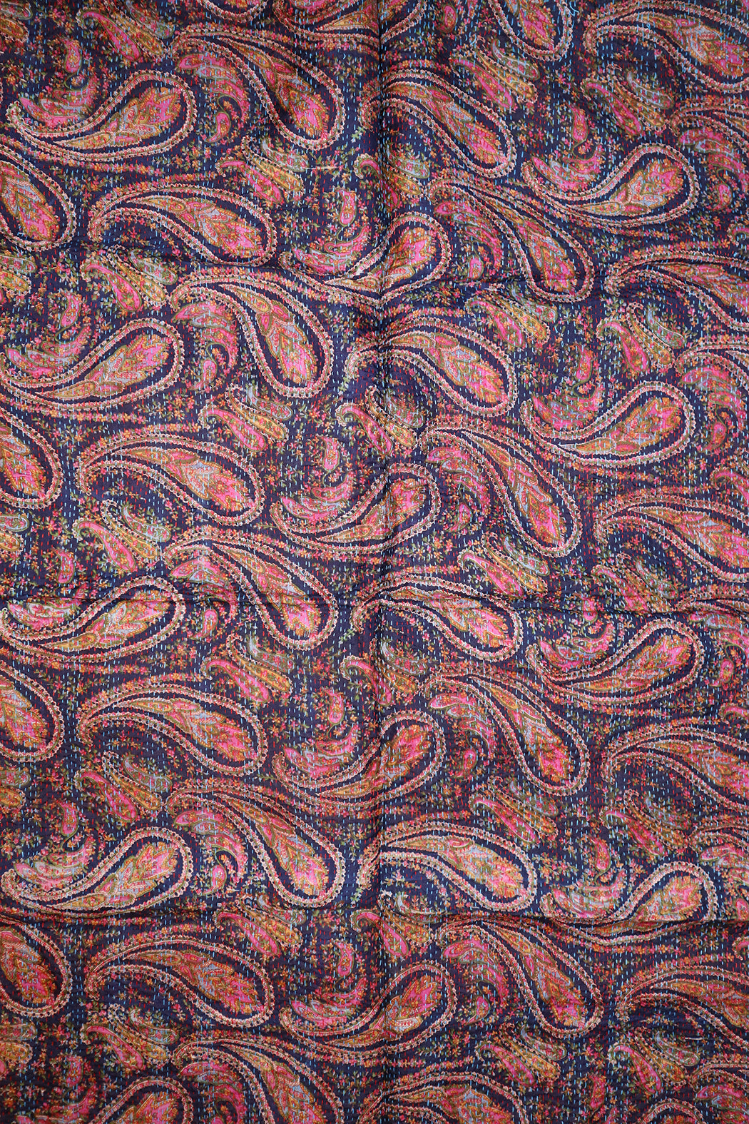 Sari kantha silk scarf 85*190 cm