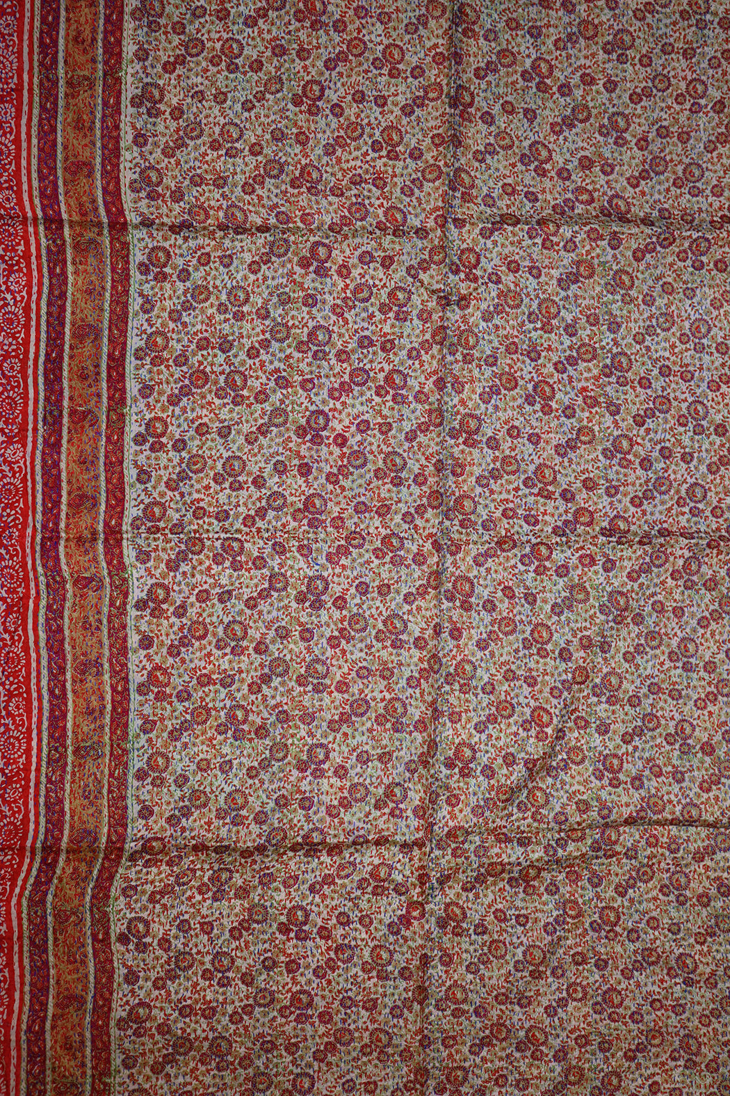 Sari-Kantha-Seidenschal 85*190 cm