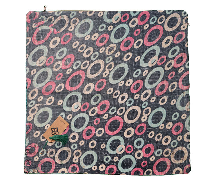 Sari vintage kantha pude 60*60 cm