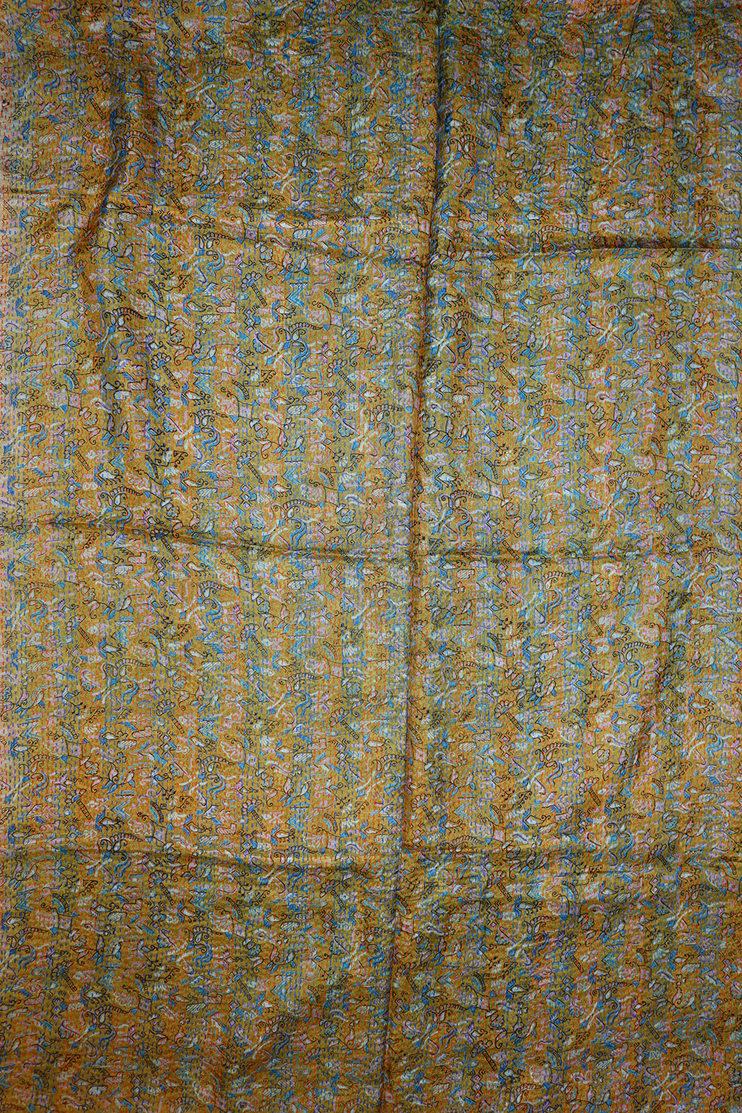 Sari kantha silk scarf 85*190 cm