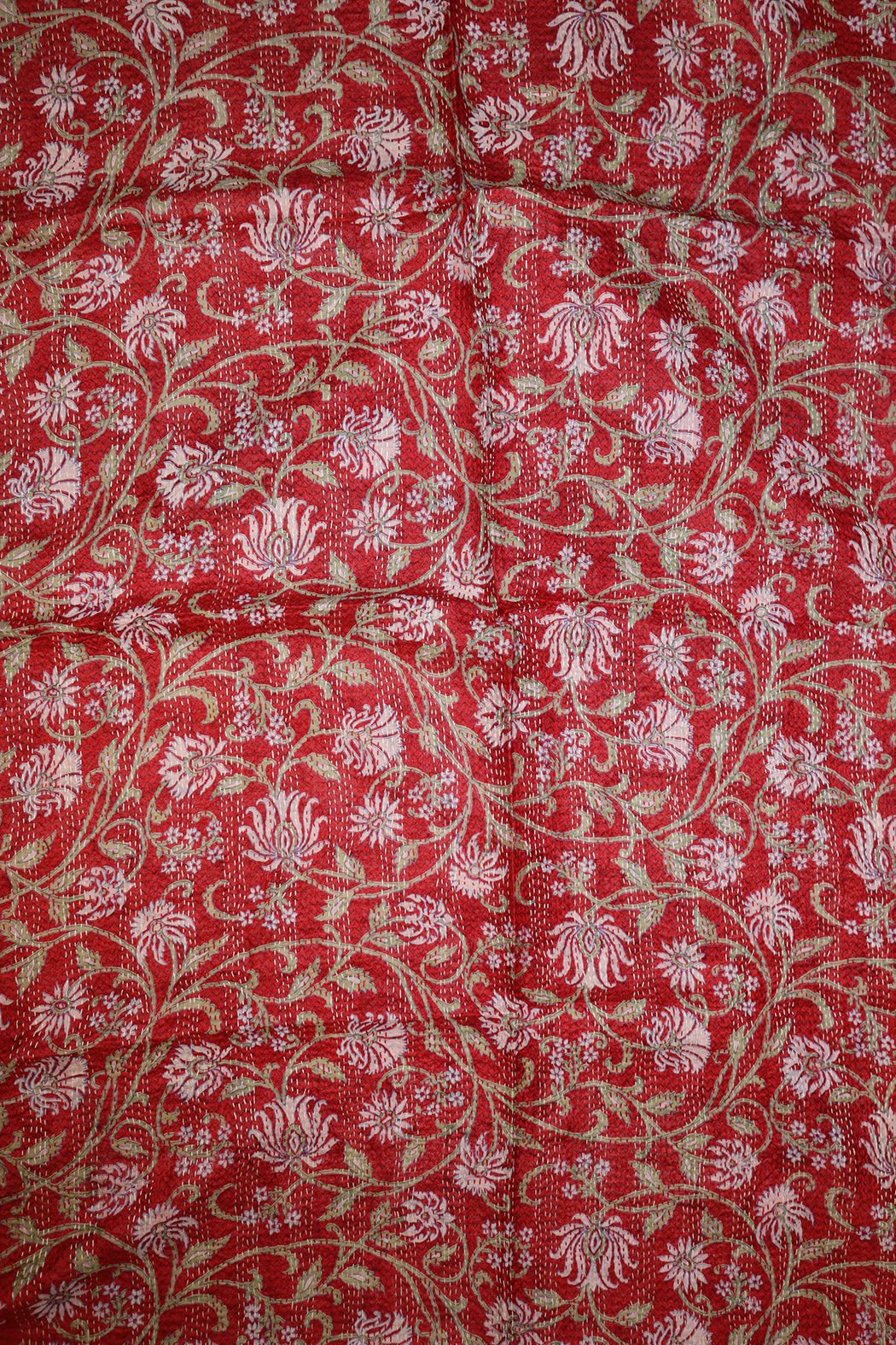 Sari kantha silk scarf 85*190 cm