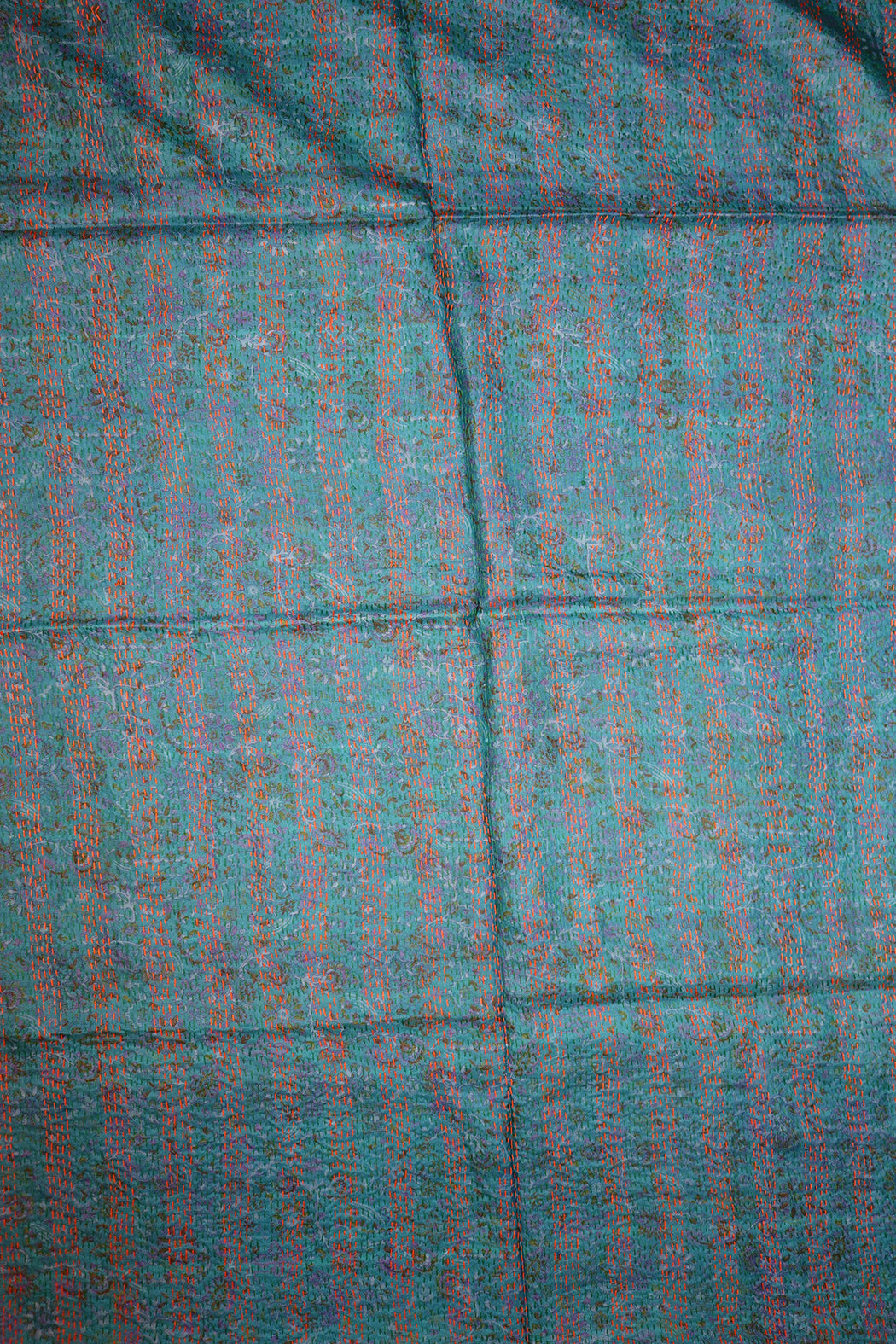 Sari kantha silk scarf 85*190 cm