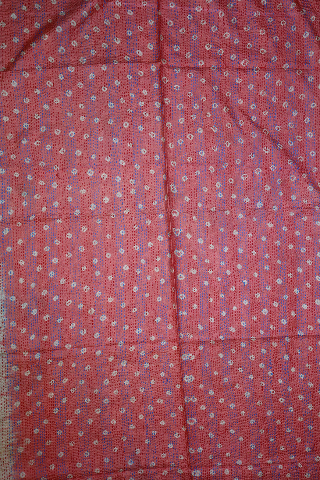 Sari kantha silk scarf 85*190 cm