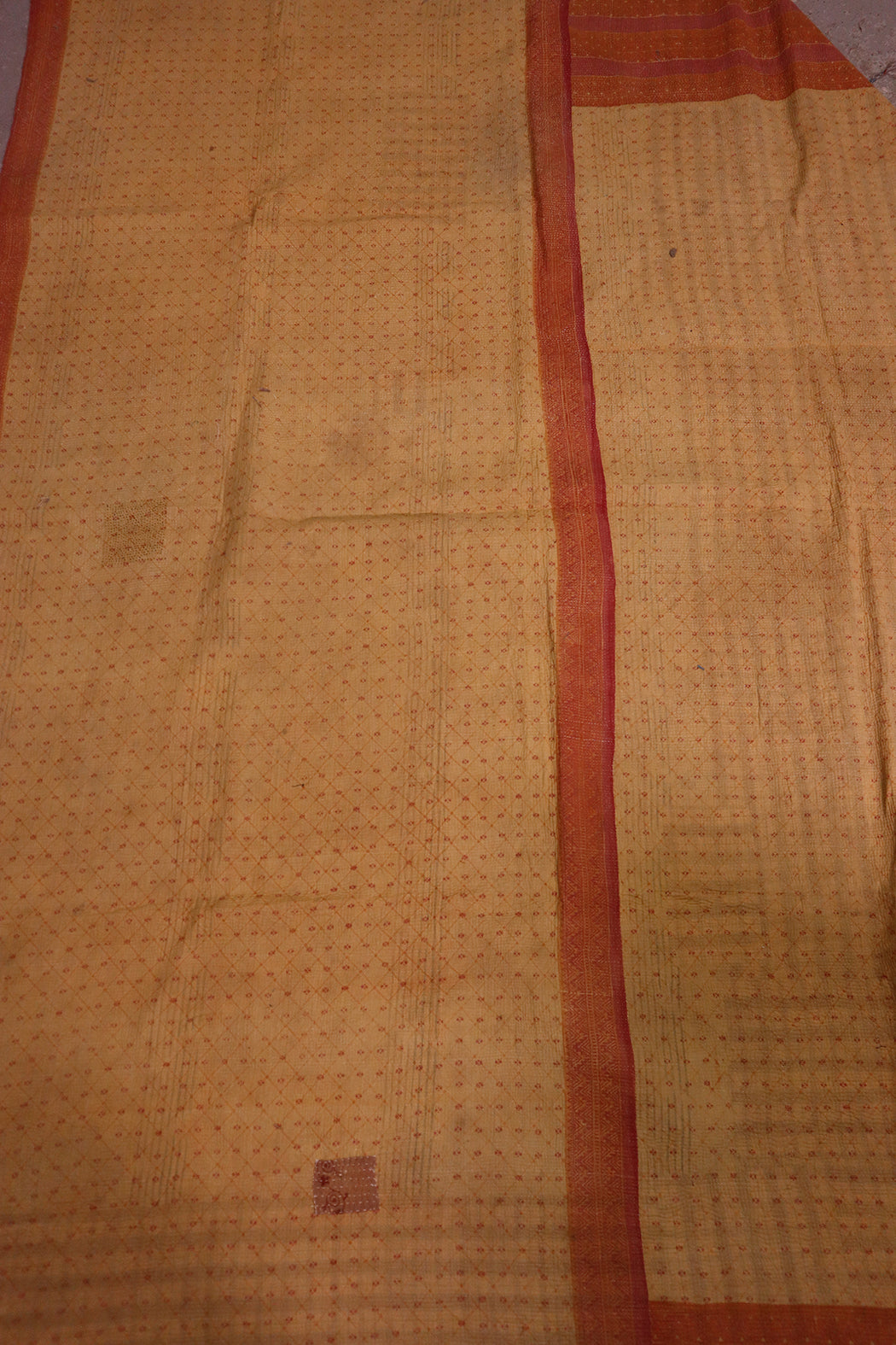 Kantha Vintage Teppich ca. 140x210 cm, Baumwolle