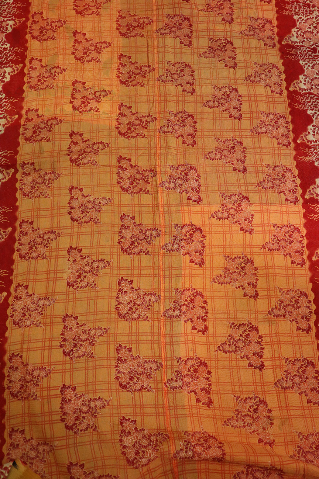 Kantha Vintage Teppich ca. 140x210 cm, Baumwolle