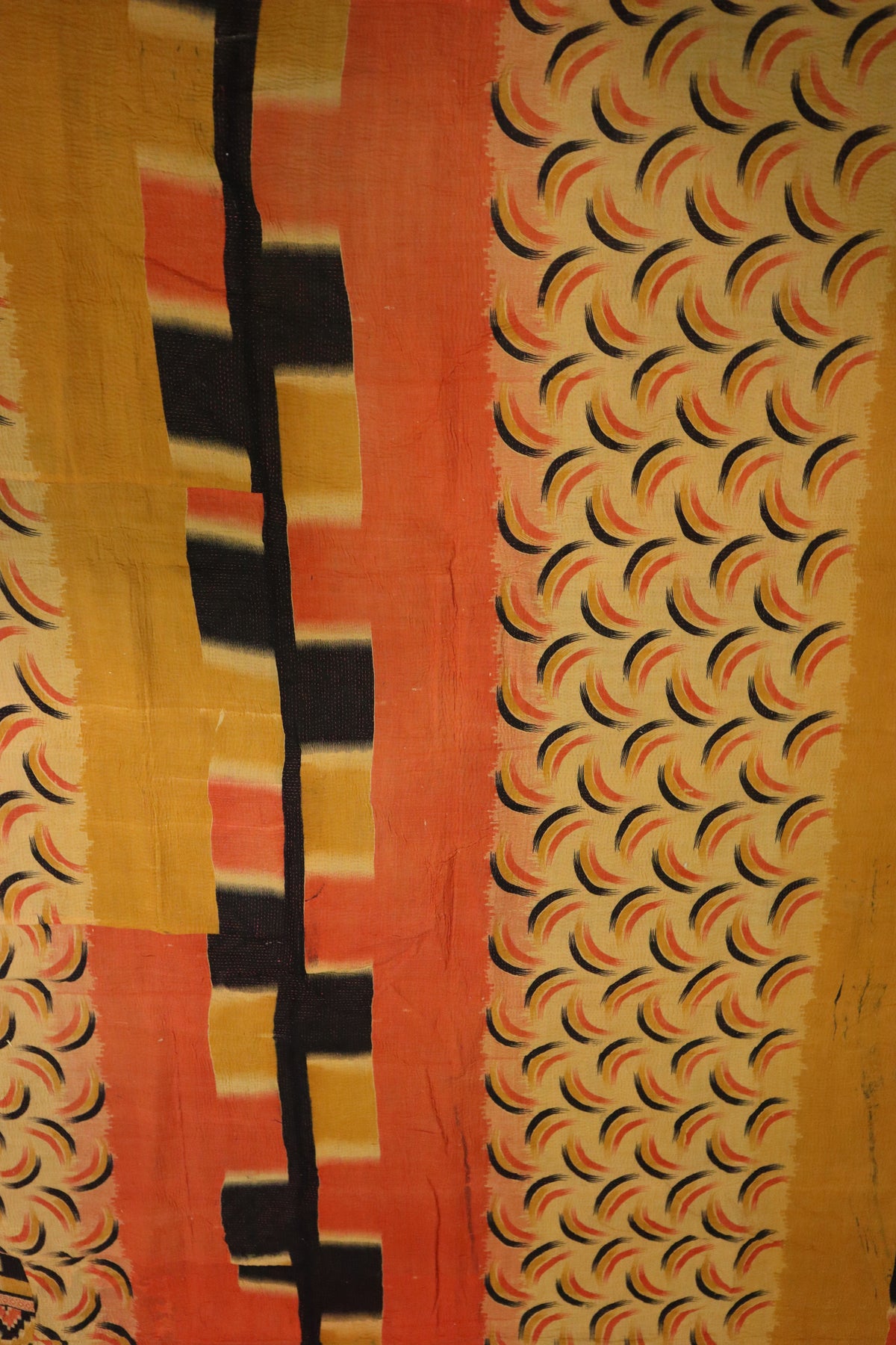 Kantha Vintage Teppich ca. 140x210 cm, Baumwolle